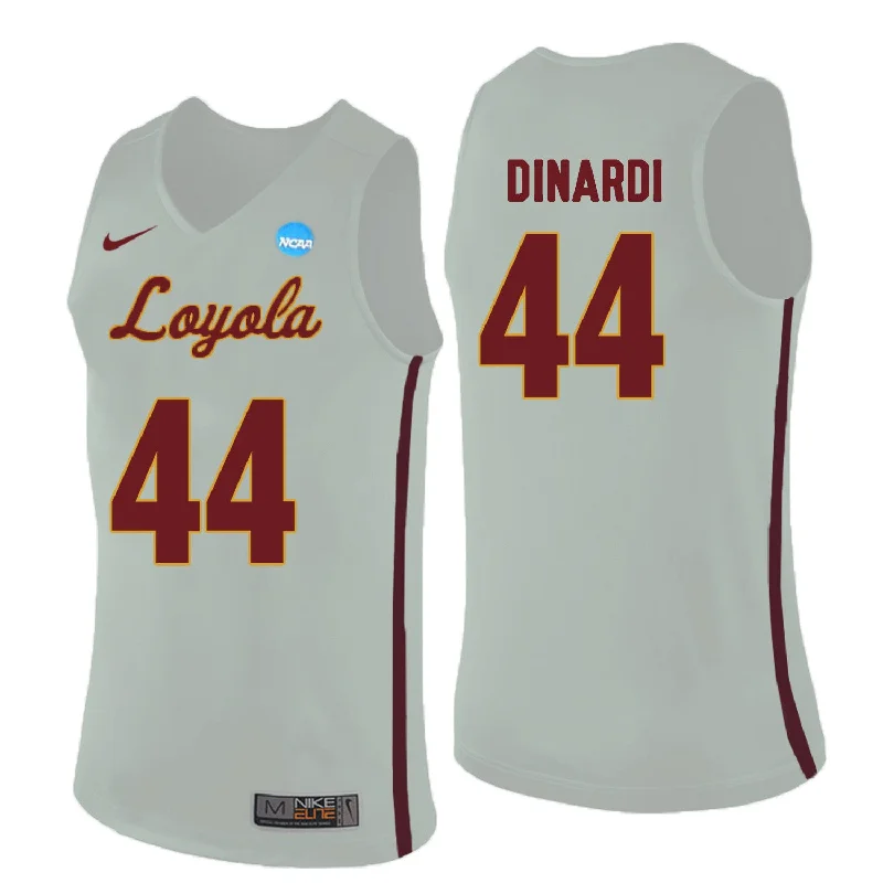 Basketball Jersey For Outdoor Play-Loyola (Chi) Ramblers 44 Nick Dinardi White College Basketball Basketball Jersey