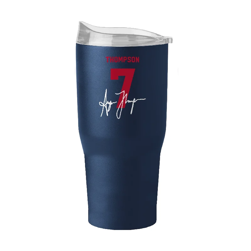 Team Mug With Countdown Timer-US Womens Soccer Alyssa Thompson 30oz Powder Coat Tumbler