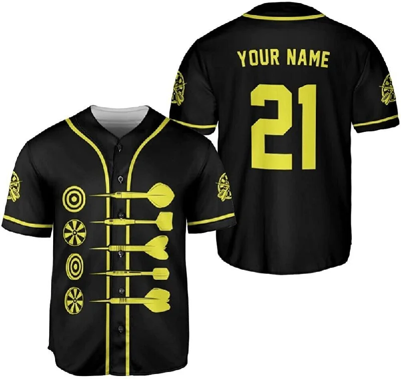 Football Jersey With Club Logo-Basketball Jersey With Club Logo-Baseball Jersey With Social Media Handle-Personalized Name Dart Baseball Jersey, Dart Shirt Baseball Jersey for Men Women