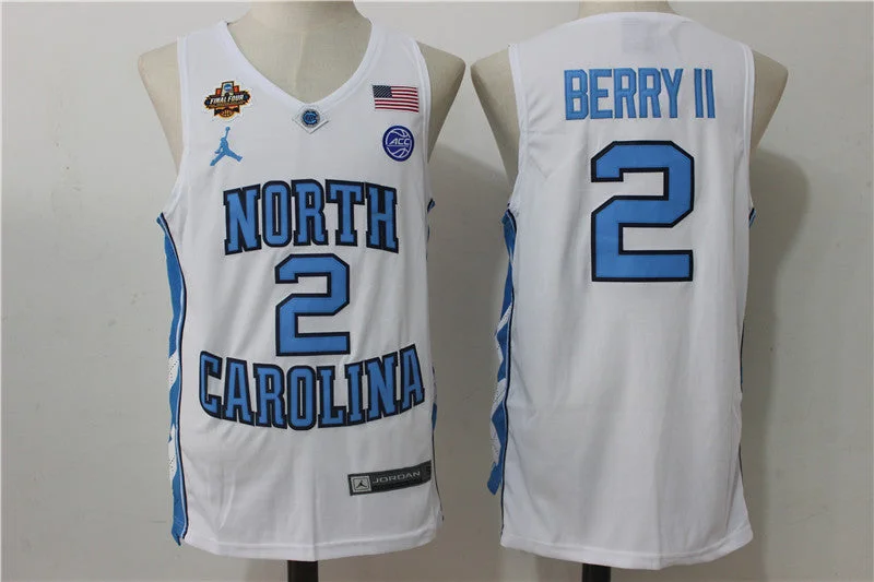 Basketball Jersey For Fans Of The Game-North Carolina Tar Heels 2 Joel Berry II White College Basketball Basketball Jersey