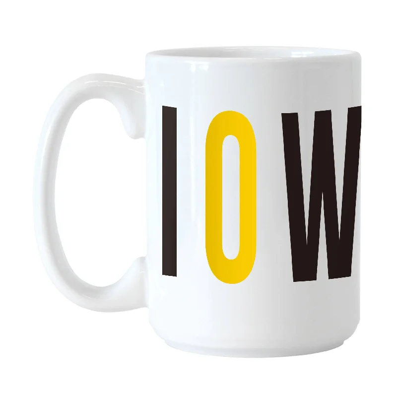 Spill-Proof Team Mug-Iowa 15oz Overtime Sublimated Mug