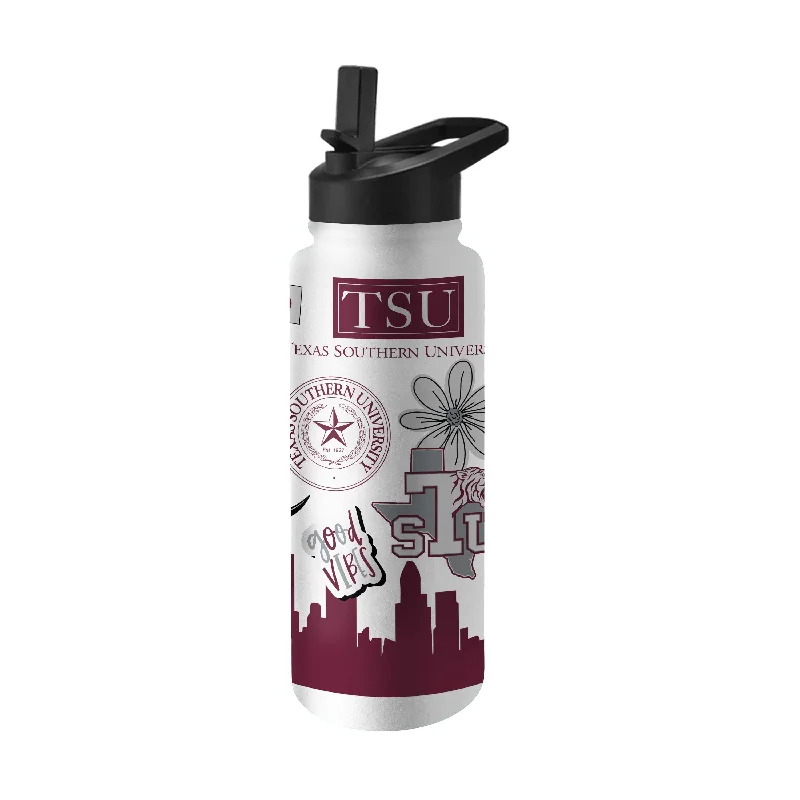 Team Mug With Hand-Painted Artwork-Texas Southern 34oz Native Quencher Bottle