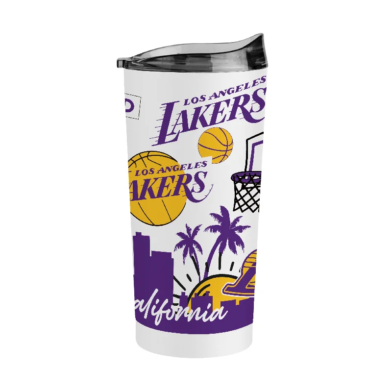 Team Mug For Water-Los Angeles Lakers 20oz Native Powder Coat Tumbler