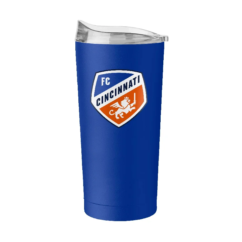 Team Mug With LED Display-FC Cincinnati 20oz Flipside Powder Coat Tumbler