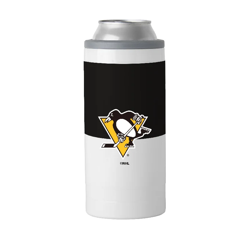 Senior Team Mug-Pittsburgh Penguins 12oz Colorblock Slim Can Coolie