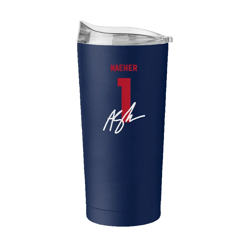 Team Mug With Playbook Design-US Womens Soccer Alyssa Naeher 20oz Powder Coat Tumbler