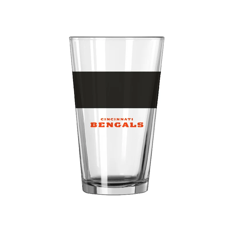 Local Club Team Mug-Cincinnati Bengals 16oz Colorblock Pint Glass