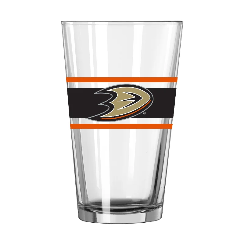 Soccer Team Mug-Anaheim Ducks 16oz Stripe Pint Glass