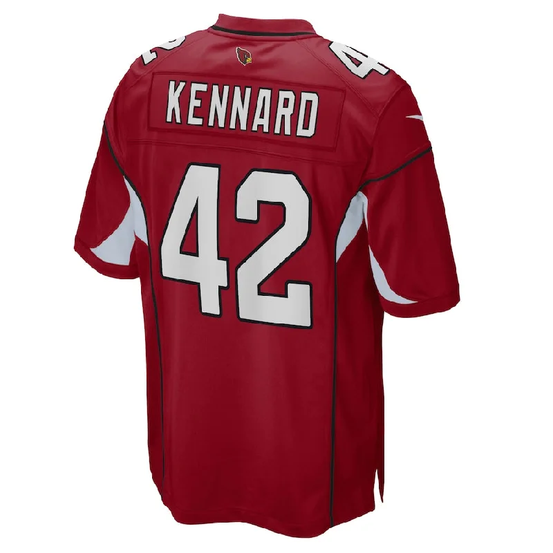 Kids Rugby Jersey-A.Cardinals #42 Devon Kennard Cardinal Game Jersey Stitched American Football Jerseys