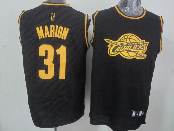 Basketball Jersey For Signature Collections-Cavaliers 31 Marion Black Precious Metals Fashion Basketball Jerseys