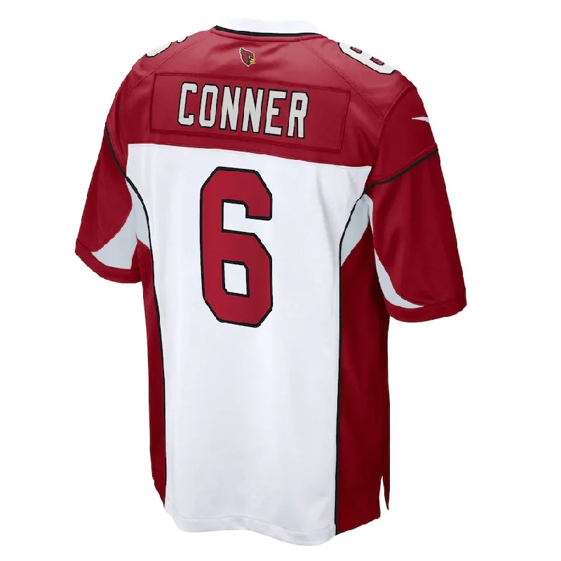 Stretchable Rugby Jersey-A.Cardinal #6 James Conner  White Game Player Jersey Stitched American Football Jerseys