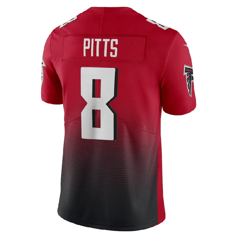 Rugby Jersey With Advanced Comfort-A.Falcons #8 Kyle Pitts Red Alternate 2 Vapor Limited Jersey Stitched American Football Jerseys