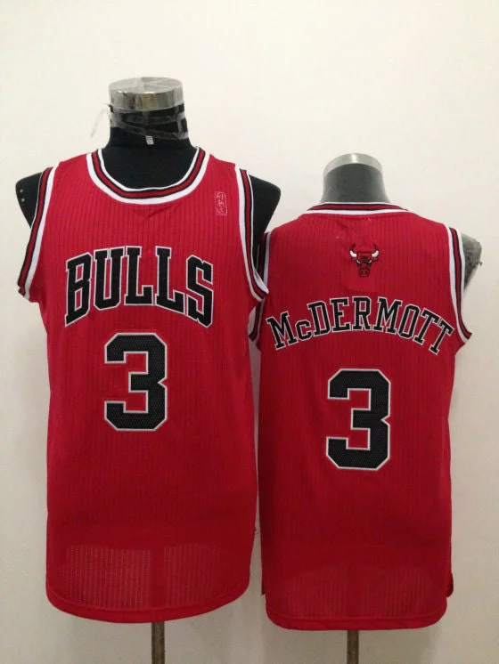 Basketball Jersey With Classic Style-Bulls 3 McDermott Red Basketball Jerseys