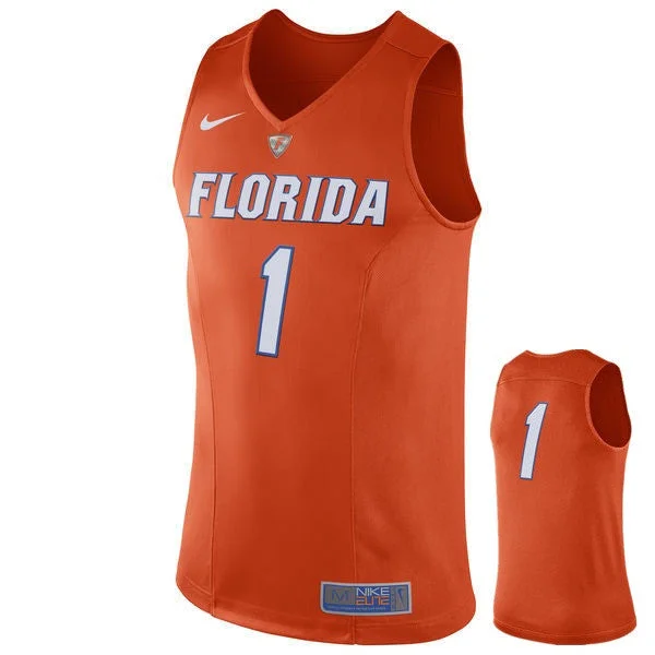 Basketball Jersey For High School Teams-Florida Gators #1 Orange Basketball College Basketball Jersey