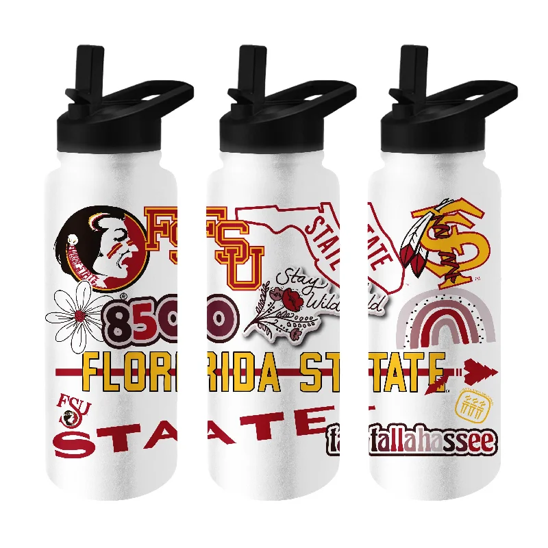 Team Mug With QR Code-Florida State 34oz Native Quencher Bottle