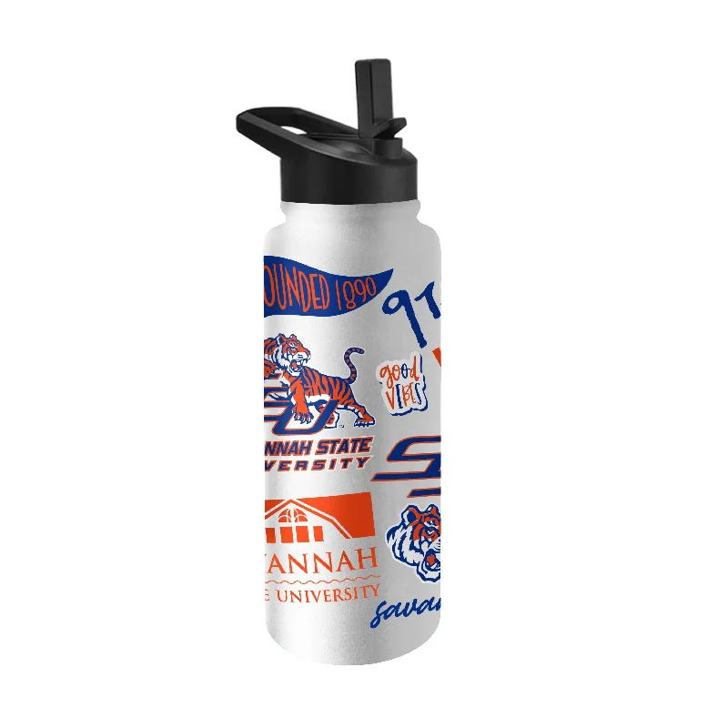 Team Mug With Engraved Signature-Savannah State 34oz Native Quencher Bottle