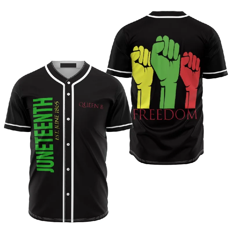 Away Football Jersey-Away Basketball Jersey-Official Baseball Jersey-Freedom African Juneteenth Since 1865 Baseball Jersey Shirt