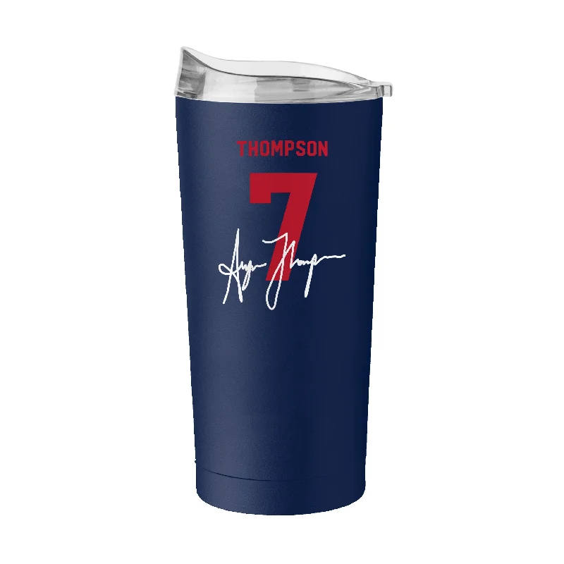 Team Mug With Sports Icons-US Womens Soccer Alyssa Thompson 20oz Powder Coat Tumbler