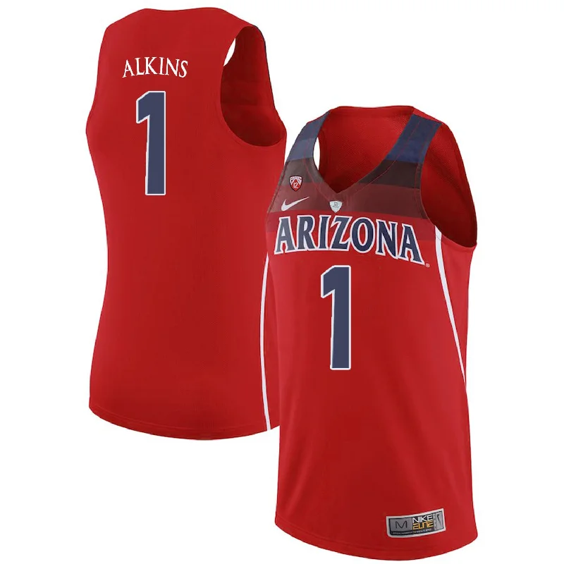 Basketball Jersey For Sports Fans-Arizona Wildcats 1 Rawle Alkins Red College Basketball Basketball Jersey