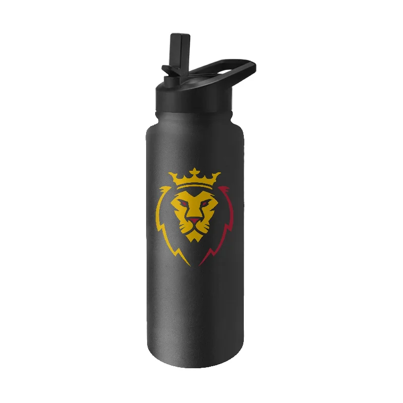 Team Mug For Locker Rooms-Real Salt Lake Black 34oz Quencher Bottle