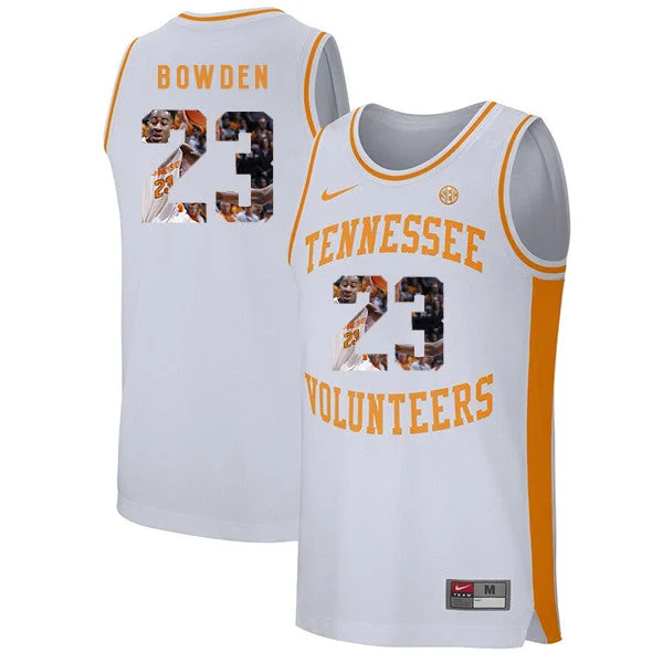 NCAA Basketball Jersey-Tennessee Volunteers 23 Jordan Bowden White Fashion College Basketball Basketball Jersey