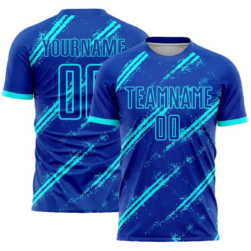 Football Jersey For Men-Custom Royal Lakes Blue Sublimation Soccer Uniform Jersey