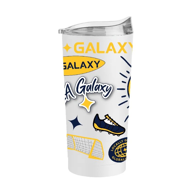 Team Mug With Bluetooth Speaker-Los Angeles Galaxy 20oz Native Powder Coat Tumbler