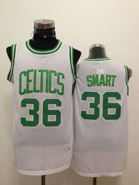 Basketball Jersey For Men-Celtics 36 Smart White New Revolution 30 Basketball Jerseys