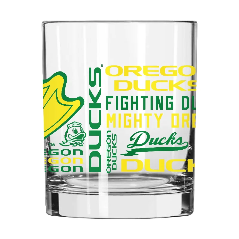 Team Mug With Player Number-Oregon 14oz Spirit Rocks Glass