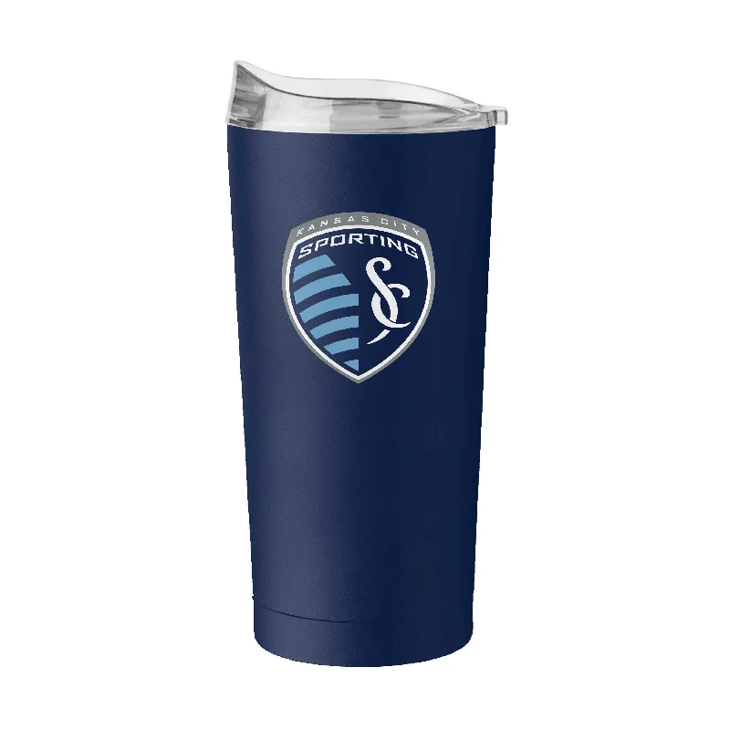 Team Mug With Heat Embossing-Sporting Kansas City 20oz Flipside Powder Coat Tumbler