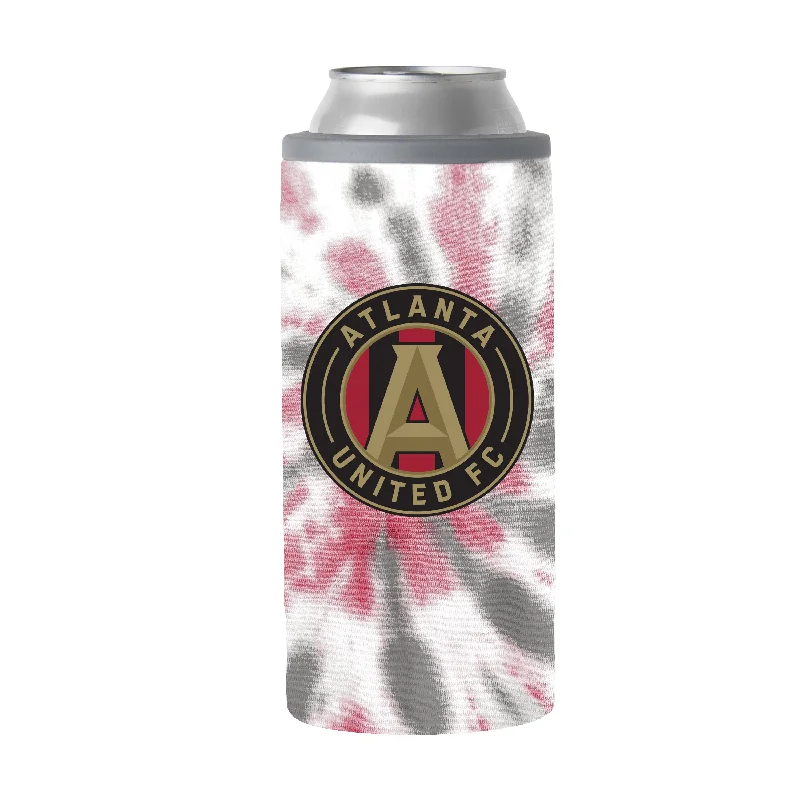 Team Mug With Tennis Ball Art-Atlanta United 12oz Tie Dye Slim Can Coolie