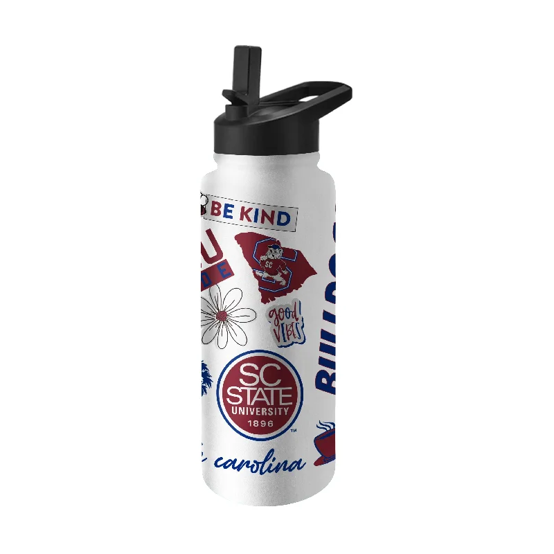 Team Mug With 3D Print-South Carolina State 34oz Native Quencher Bottle