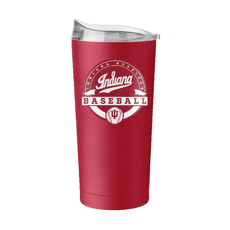 Team Mug For Hot Chocolate-Indiana Baseball 20oz Powder Coat Tumbler