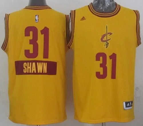 Basketball Jersey With Custom Design-Cavaliers 31 Shawn Marion Gold 2014-15 Christmas Day Swingman Basketball Jerseys