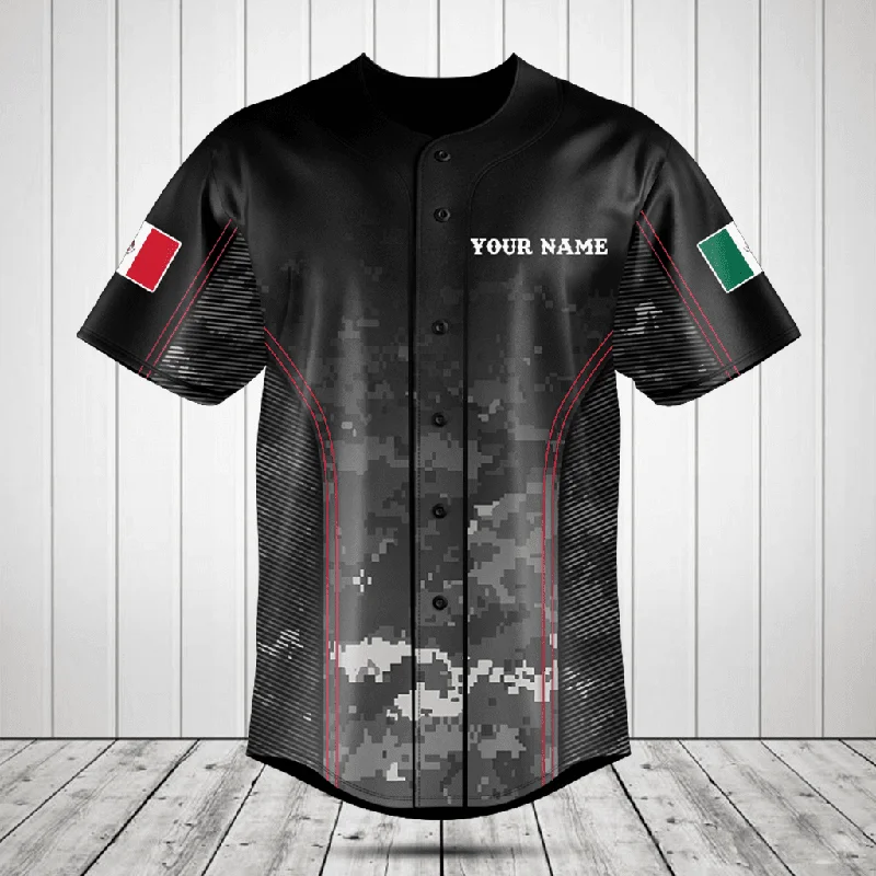 Football Jersey With Tournament Design-Basketball Jersey With Official Team Uniform-Baseball Jersey With Championship Trophy-Customize Mexico Camo The Homeland is First Baseball Jersey Shirt