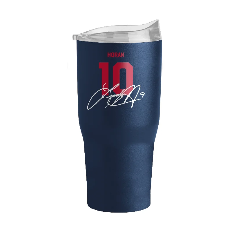 Team Mug For Sports Bars-US Womens Soccer Lindsey Horan 30oz Powder Coat Tumbler