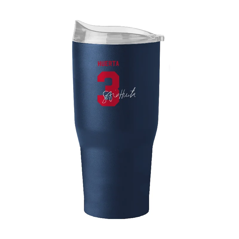 Kids Team Mug-US Womens Soccer Sofia Huerta 30oz Powder Coat Tumbler