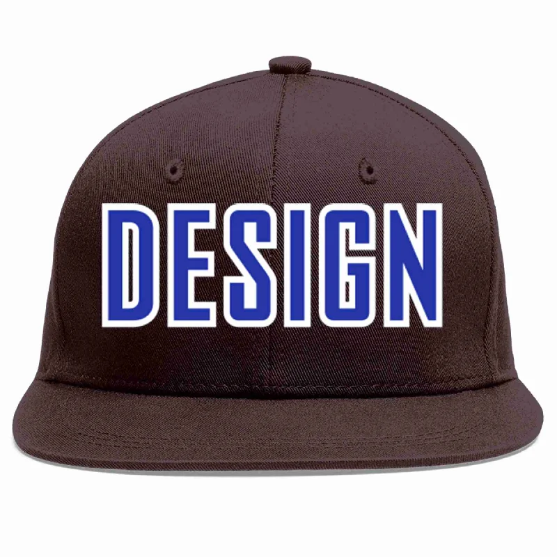 Jesus Baseball Cap-Custom Brown Royal-White Flat Eaves Sport Baseball Cap Design for Men/Women/Youth