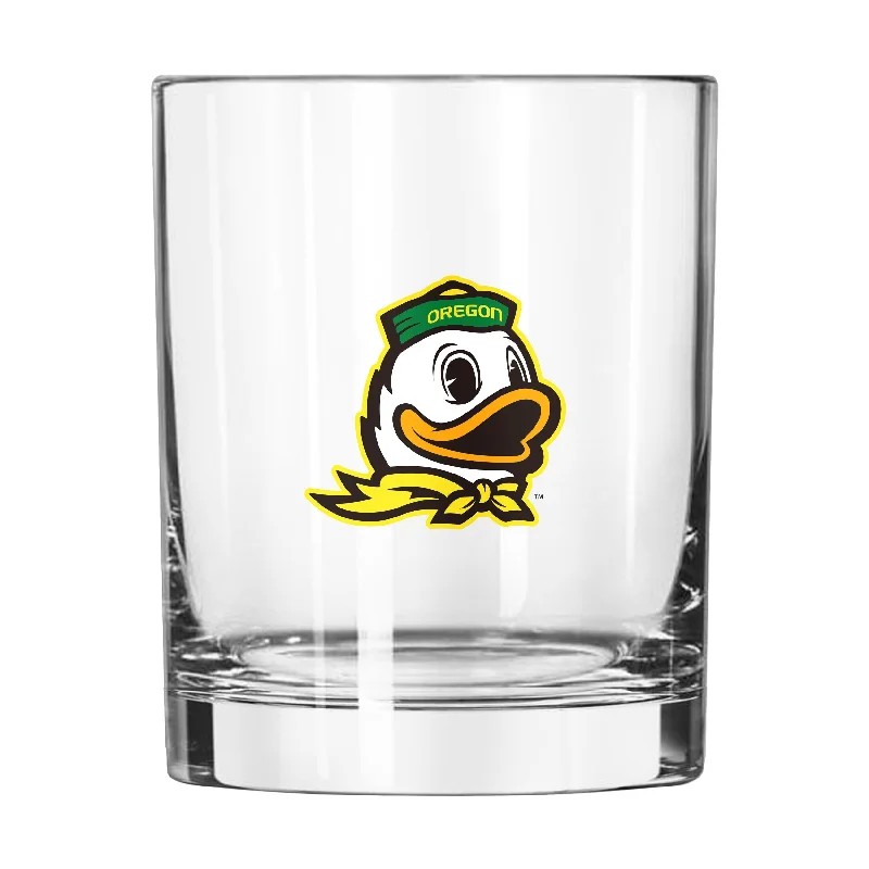 Team Mug With Motivational Message-Oregon 14oz Gameday Rocks Glass