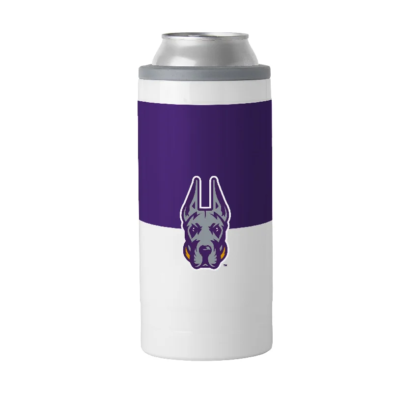 Team Mug For Parents-SUNY Albany 12oz Colorblock Slim Can Coolie