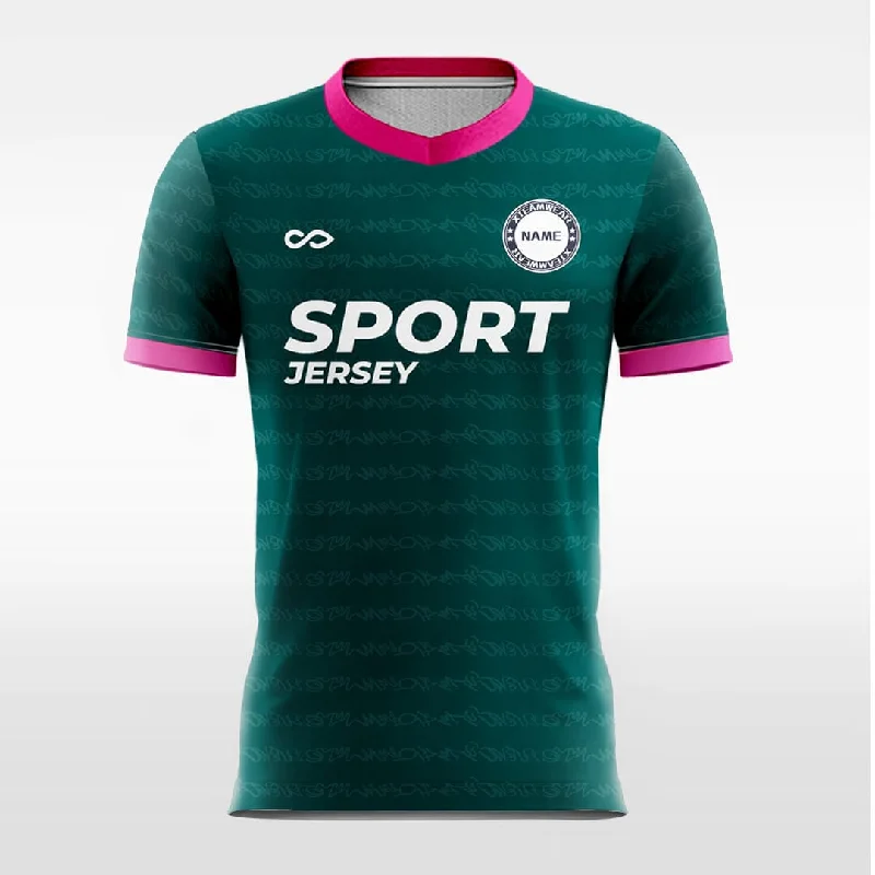 Football Jersey With Sponsor Logo-Spell - Custom Soccer Jersey for Men Dark Green Sublimated