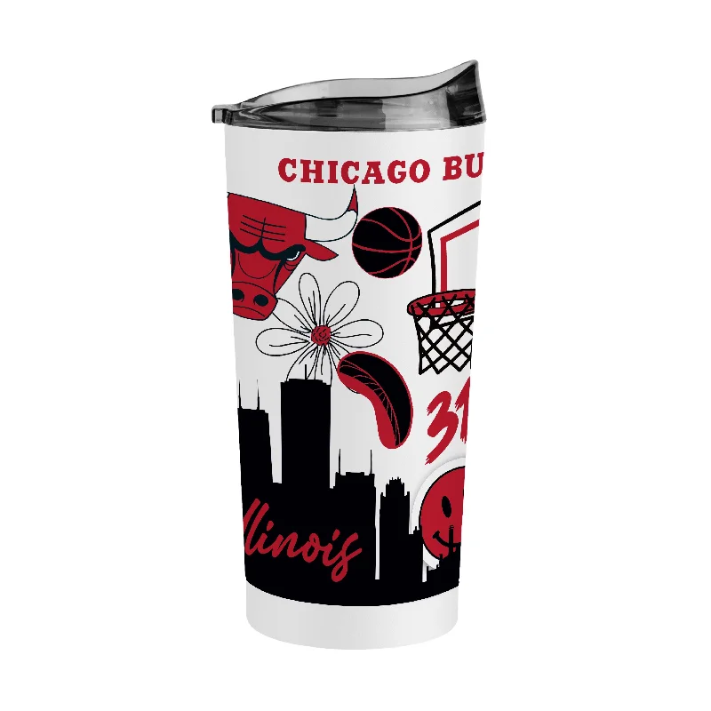 Team Mug For Birthdays-Chicago Bulls 20oz Native Powder Coat Tumbler