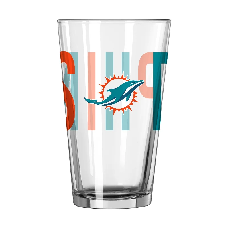 Esports Team Mug-Miami Dolphins 16oz Overtime Pint Glass