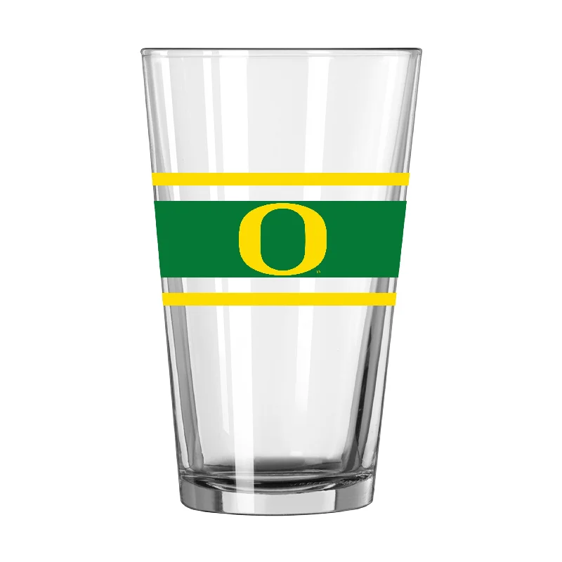 Tennis Team Mug-Oregon 16oz Stripe Pint Glass