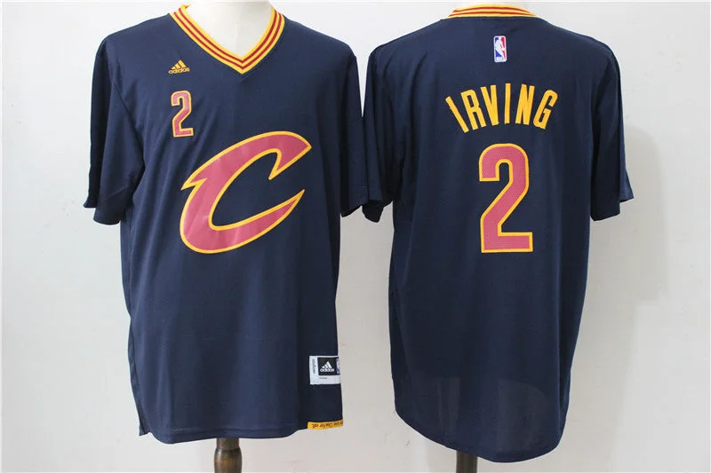 Basketball Jersey With Retro Style-Cavaliers 2 Kyrie Irving Navy Short Sleeve Swingman Basketball Jersey