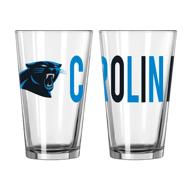 Professional Team Mug-Carolina Panthers 16oz Overtime Pint Glass