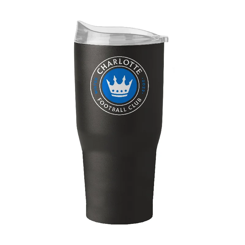 Team Mug With Black And White Design-Charlotte FC 30oz Flipside Powder Coat Tumbler