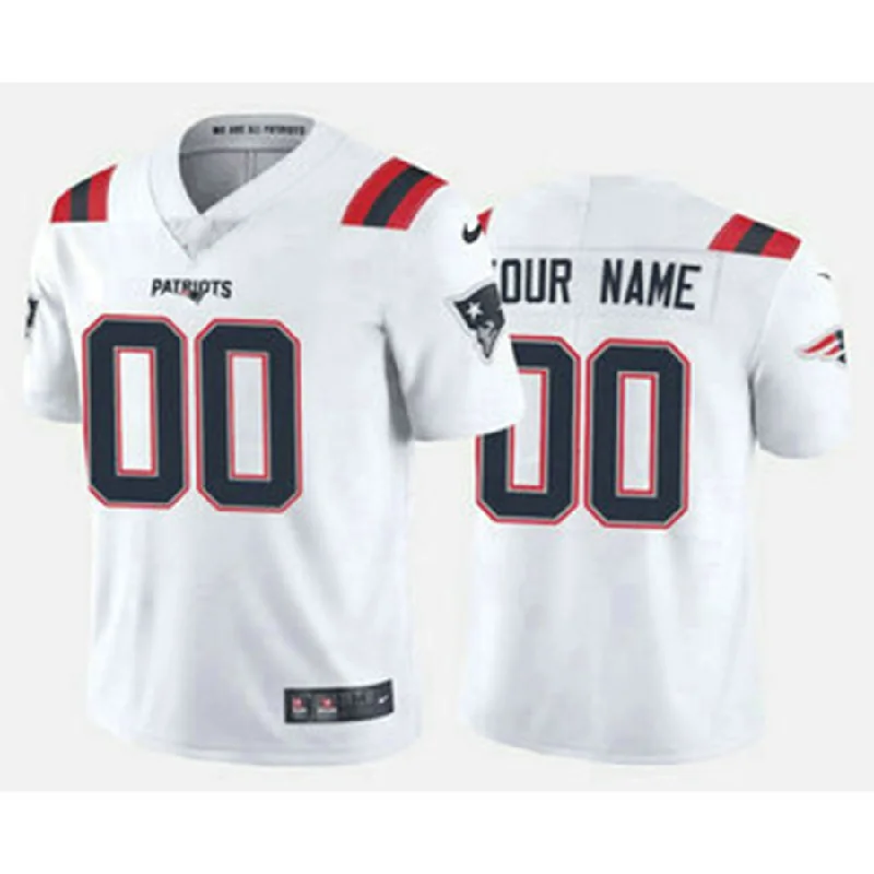 Rugby Jersey With Traditional Collar-Custom NE.Patriots New White Vapor Untouchable Stitched Limited Jersey Stitched American Football Jerseys