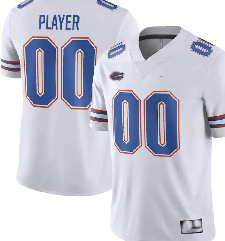 Rugby Union Jersey-Custom Football Florida Gators White Jersey Mens Youth Women Short Sleeve College Jerseys Stitched American Football Jerseys