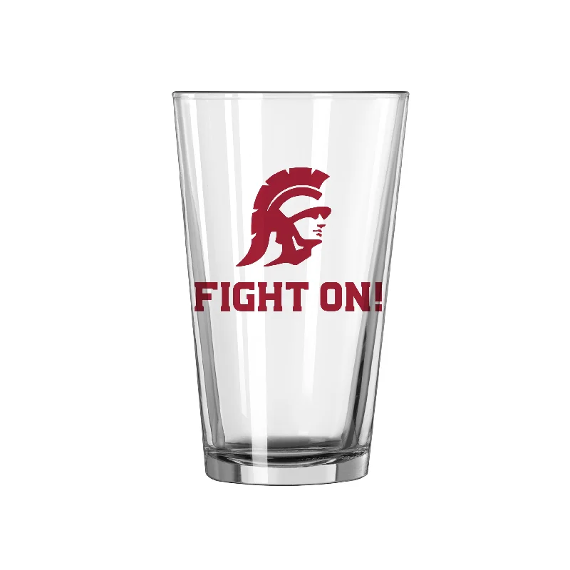 Limited Edition Team Mug-USC 16oz Slogan Pint Glass